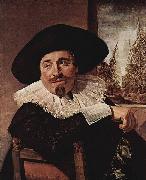 Frans Hals Portrait of Isaak Abrahamsz Massa oil painting artist